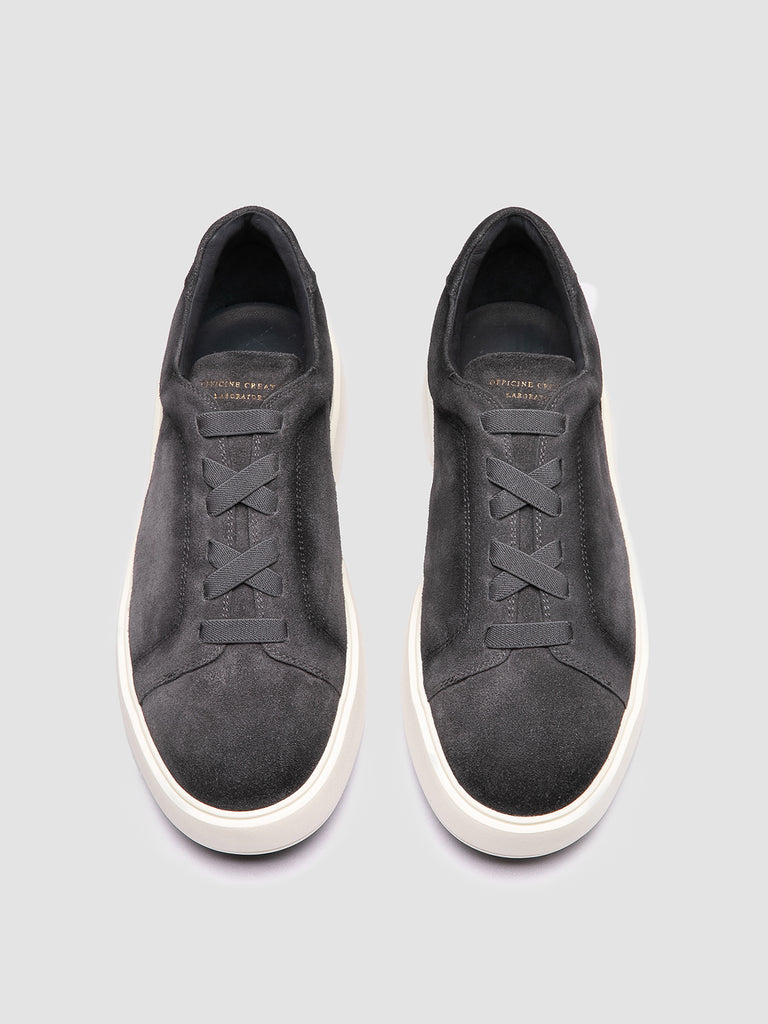 SLOUCH 001 - Sneaker Basse in Pelle Scamosciata Grigia