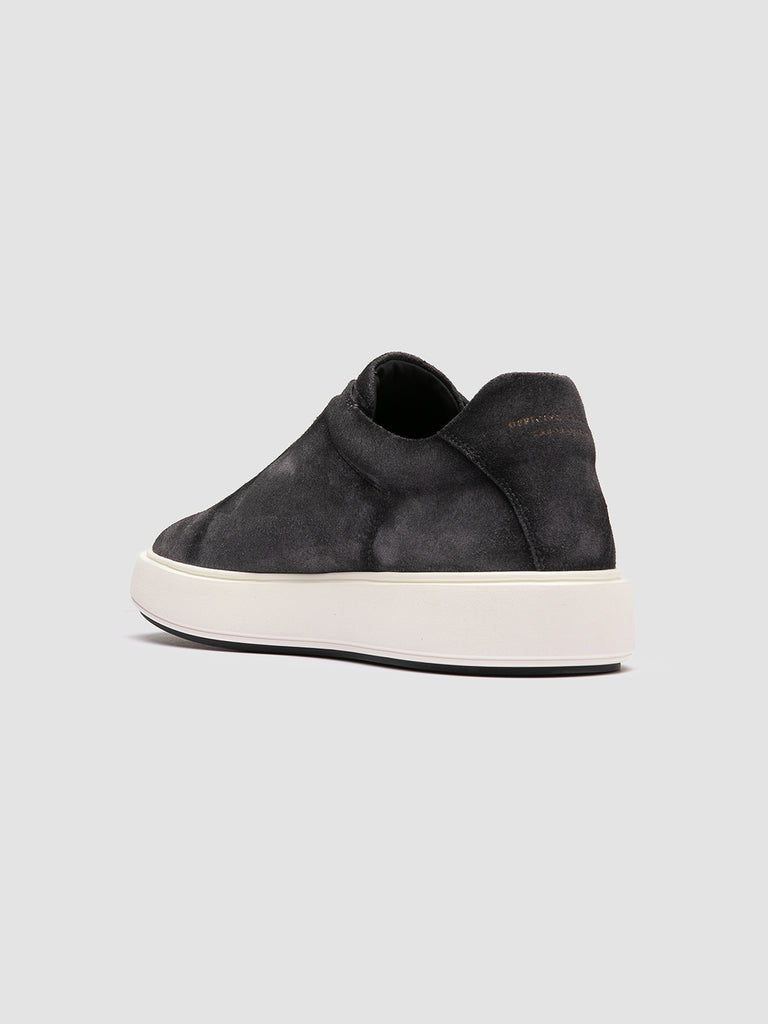 SLOUCH 001 - Sneaker Basse in Pelle Scamosciata Blu