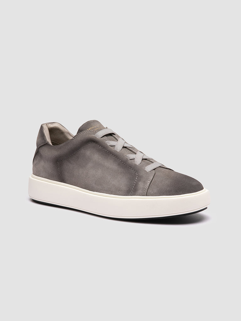 SLOUCH 001 - Sneaker Basse in Pelle Scamosciata Grigia
