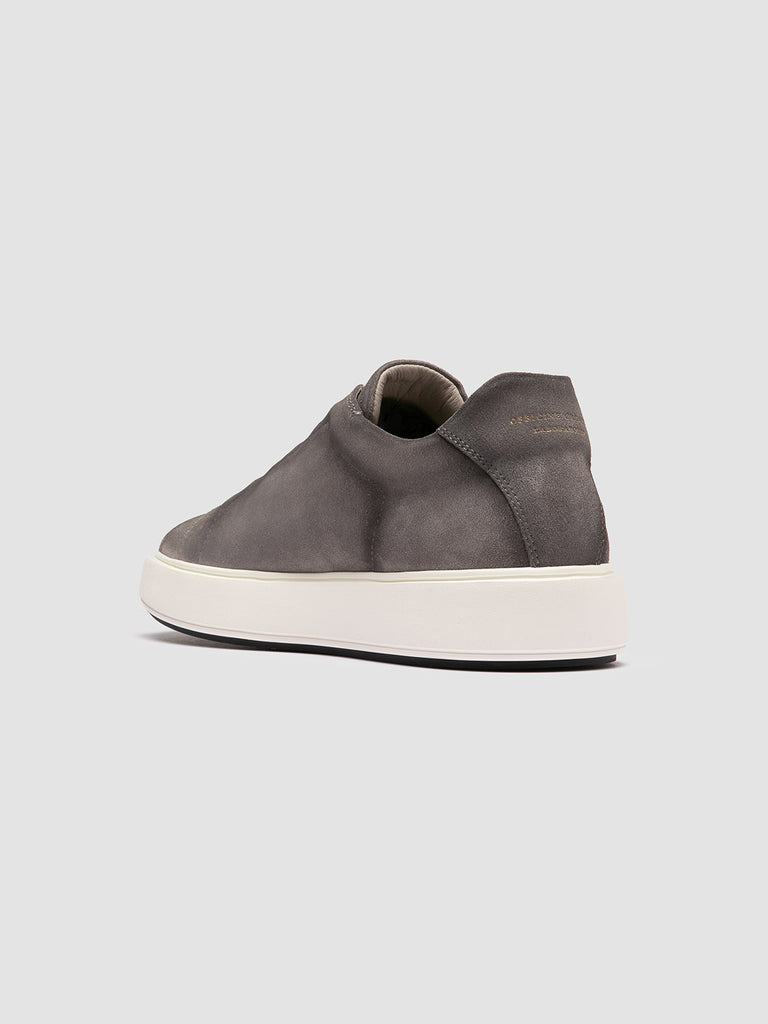 SLOUCH 001 - Sneaker Basse in Pelle Scamosciata Grigia