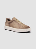 SLOUCH 001 - Sneaker Basse in Pelle Scamosciata Beige