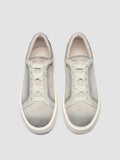 SLOUCH 001 - White Suede Sneakers - thumb image 2,side view