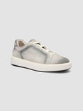 SLOUCH 001 - White Suede Sneakers - thumb image 3,side view