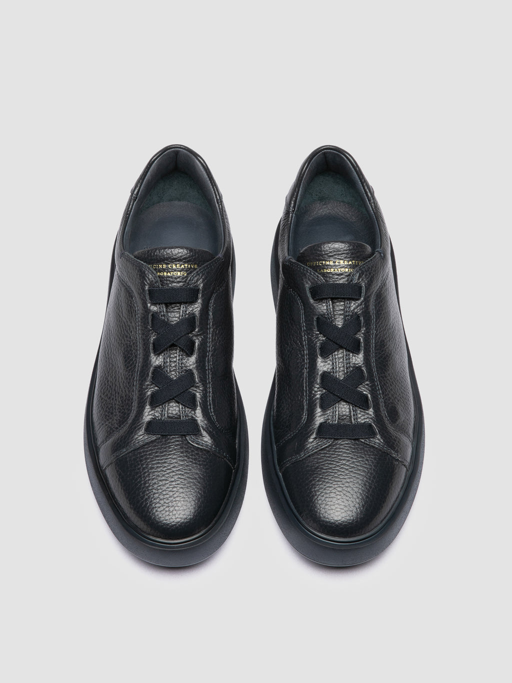 SLOUCH 001 - Blue Letaher Sneakers