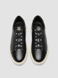 SLOUCH 001 - Sneaker Basse in Pelle Nera - thumb image 2,side view