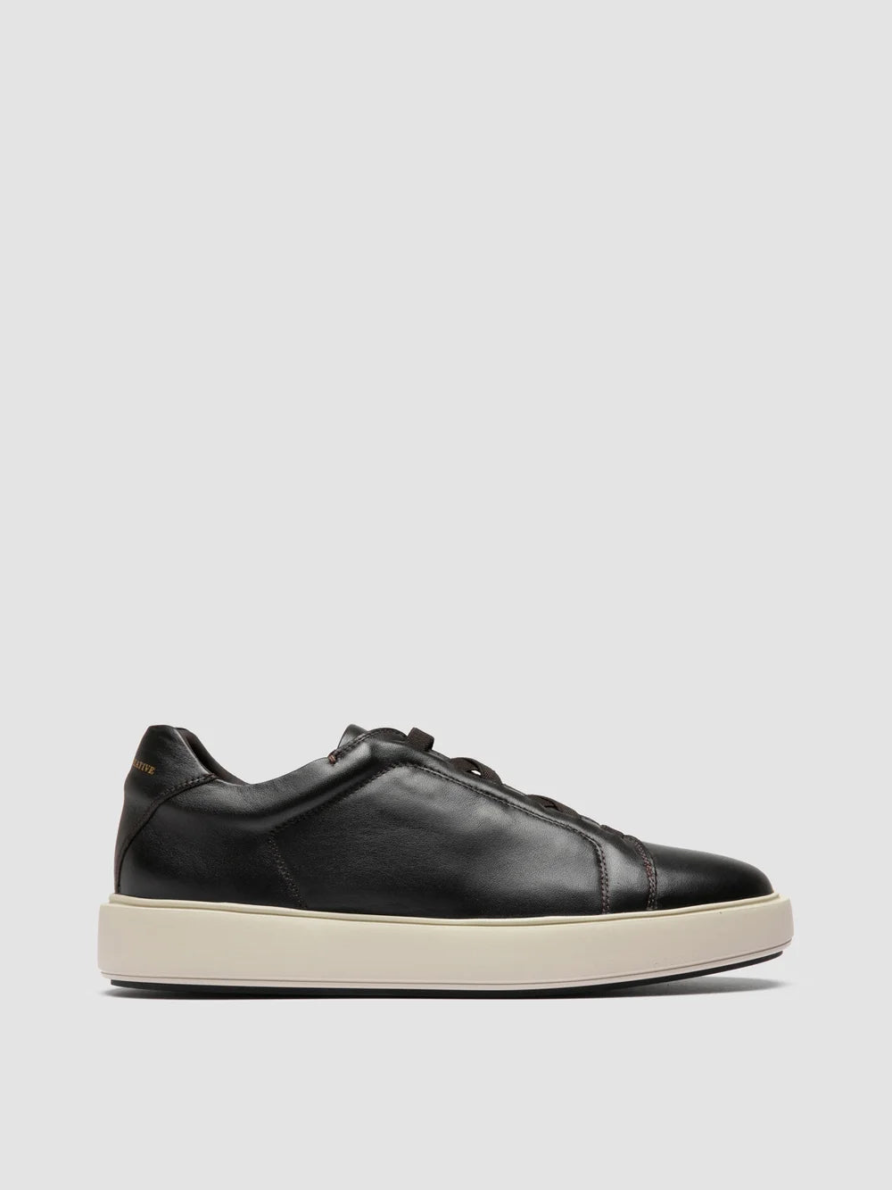 SLOUCH 001 - Sneaker Basse in Pelle Marrone - image 1,side view