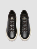 SLOUCH 001 - Sneaker Basse in Pelle Marrone - thumb image 2,side view