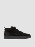 SLOUCH 005 - Sneakers Alte in Pelle Scamosciata Nera - thumb image 1,side view