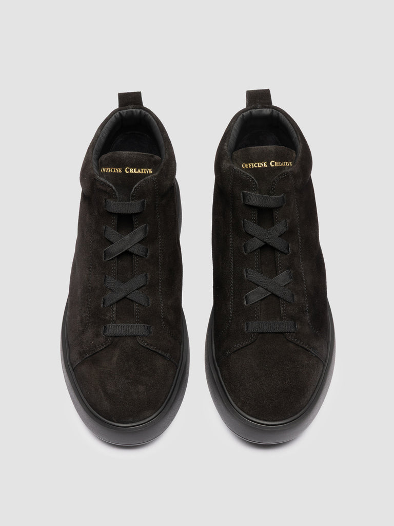 SLOUCH 005 - Sneakers Alte in Pelle Scamosciata Nera