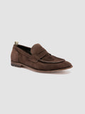 SOLITUDE 001 - Brown Suede Penny Loafers