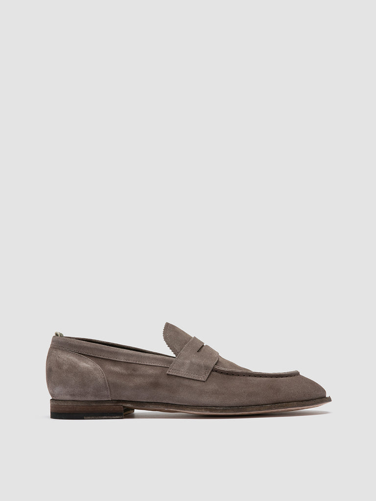 SOLITUDE 001 - Taupe Suede Penny Loafers Men Officine Creative - 1