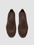 SOLITUDE 015 - Brown Suede Penny Loafers - thumb image 2,side view