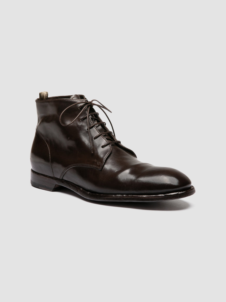 SOUND 003 - Brown Leather Lace-up Boots