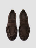 SOUND 008_W - Brown Suede Penny Loafers - thumb image 2,side view