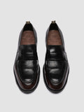 SOUND/010_W - Brown Leather Penny Loafers - thumb image 2,side view
