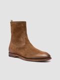 SOUND 015_W - Stivali con Zip in Pelle Scamosciata Marrone - thumb image 3,side view