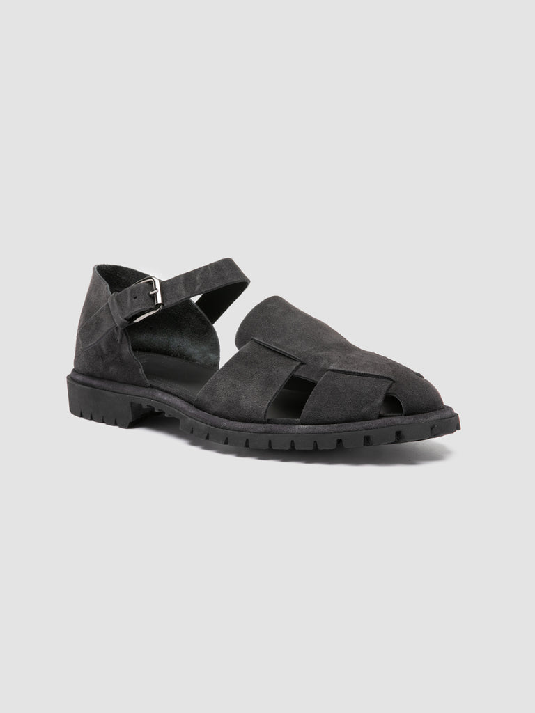 SPECTACULAR 005 - Black Suede Sandals
