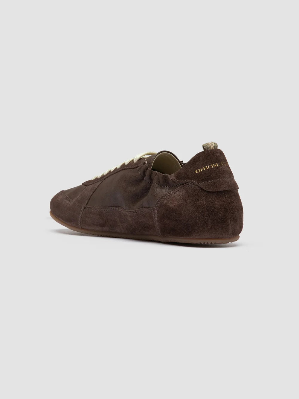 SUBSIDE 001 - Sneaker Basse in Pelle e Pelle Scamosciata Marrone - image 4