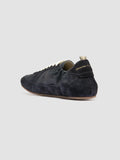 SUBSIDE 001 - Sneaker Basse in Pelle e Pelle Scamosciata Blu - thumb image 4,side view