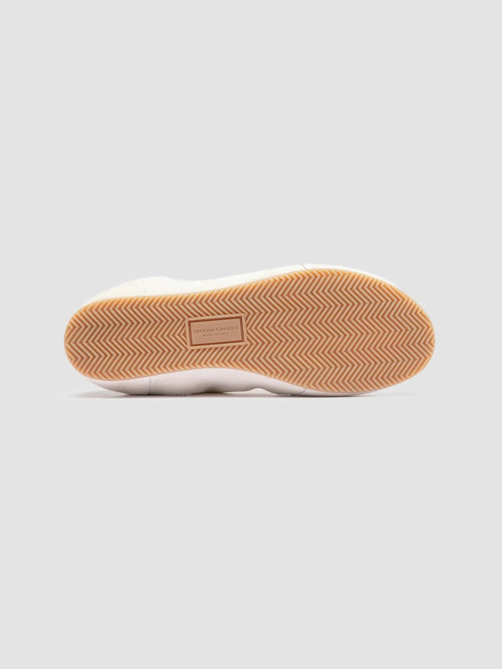 SUBSIDE 001 - Sneaker Basse in Pelle e Pelle Scamosciata Bianca - image 5,side view