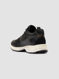 SUPURBIA 001 - Black Leather Low Top Sneakers - thumb image 4,side view