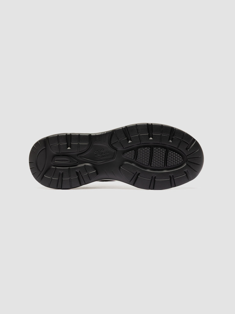 SUPURBIA 001 - Black Leather Low Top Sneakers
