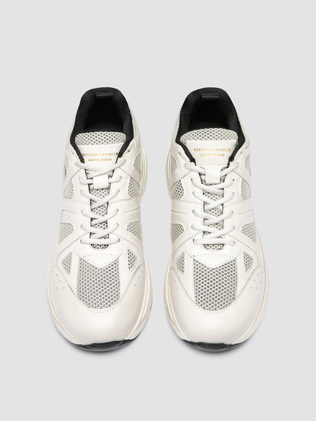 SUPURBIA 001 - White Leather Low Top Sneakers