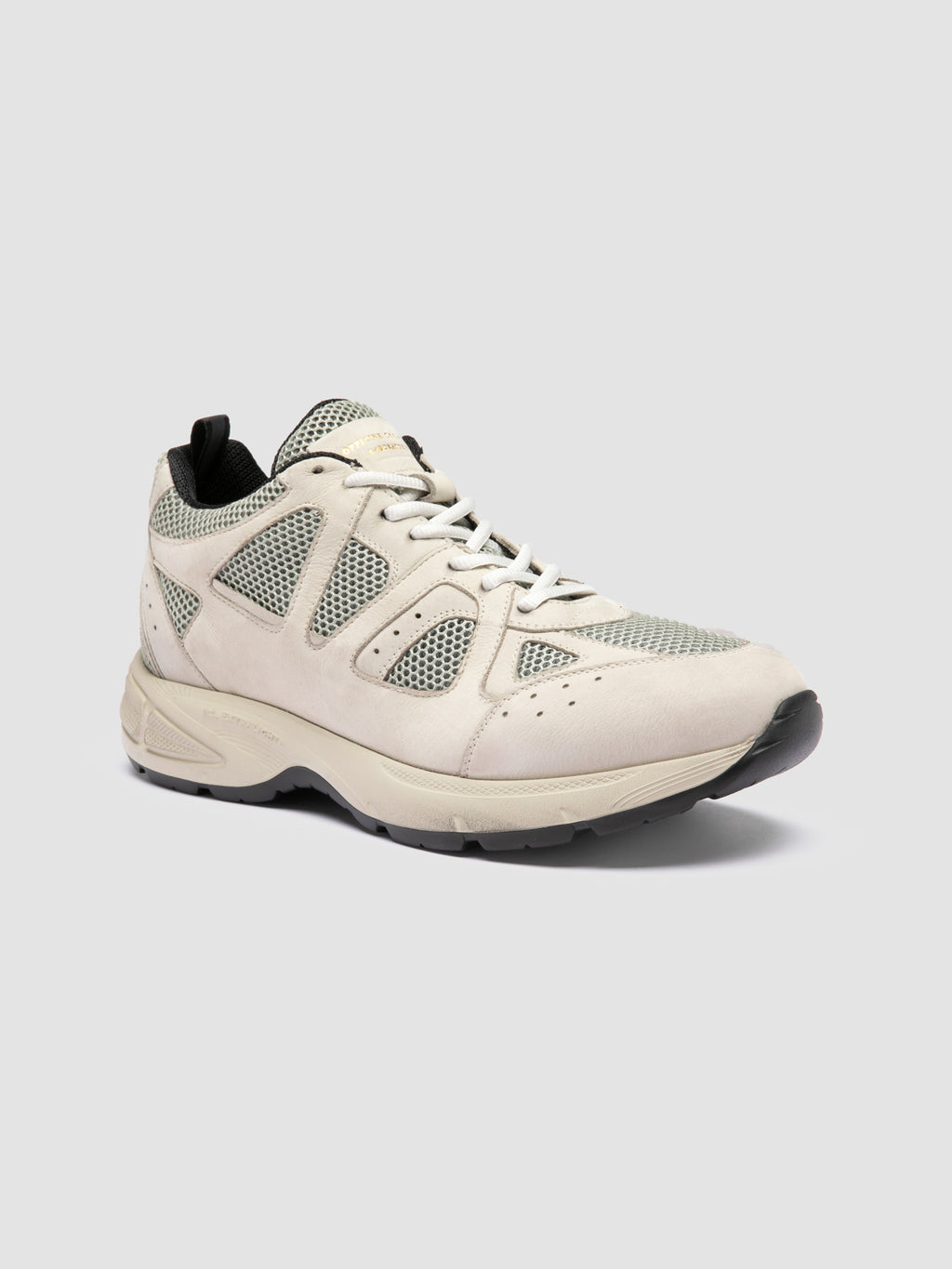 SUPURBIA 001 - White Leather Low Top Sneakers - image 3,side view