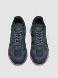 SUPURBIA 001 - Blue Leather Low Top Sneakers - thumb image 2,side view