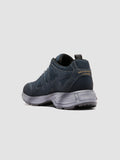SUPURBIA 001 - Blue Leather Low Top Sneakers - thumb image 4,side view