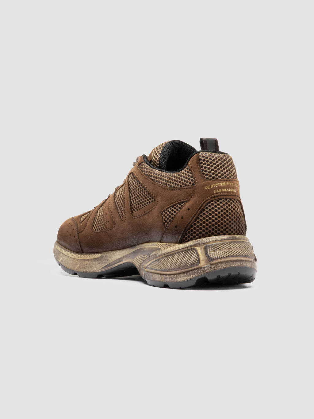 SUPURBIA 001 - Brown Leather Low Top Sneakers - image 4,side view