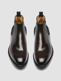 TEMPLE 008 - Brown Leather Chelsea Boots - thumb image 2,side view