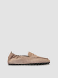 TRAVIS 001 - Taupe Suede Penny Loafers - thumb image 1,side view