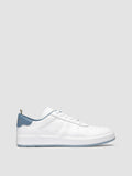 ACE 014 - White Leather Low Top Sneakers - thumb image 1,side view