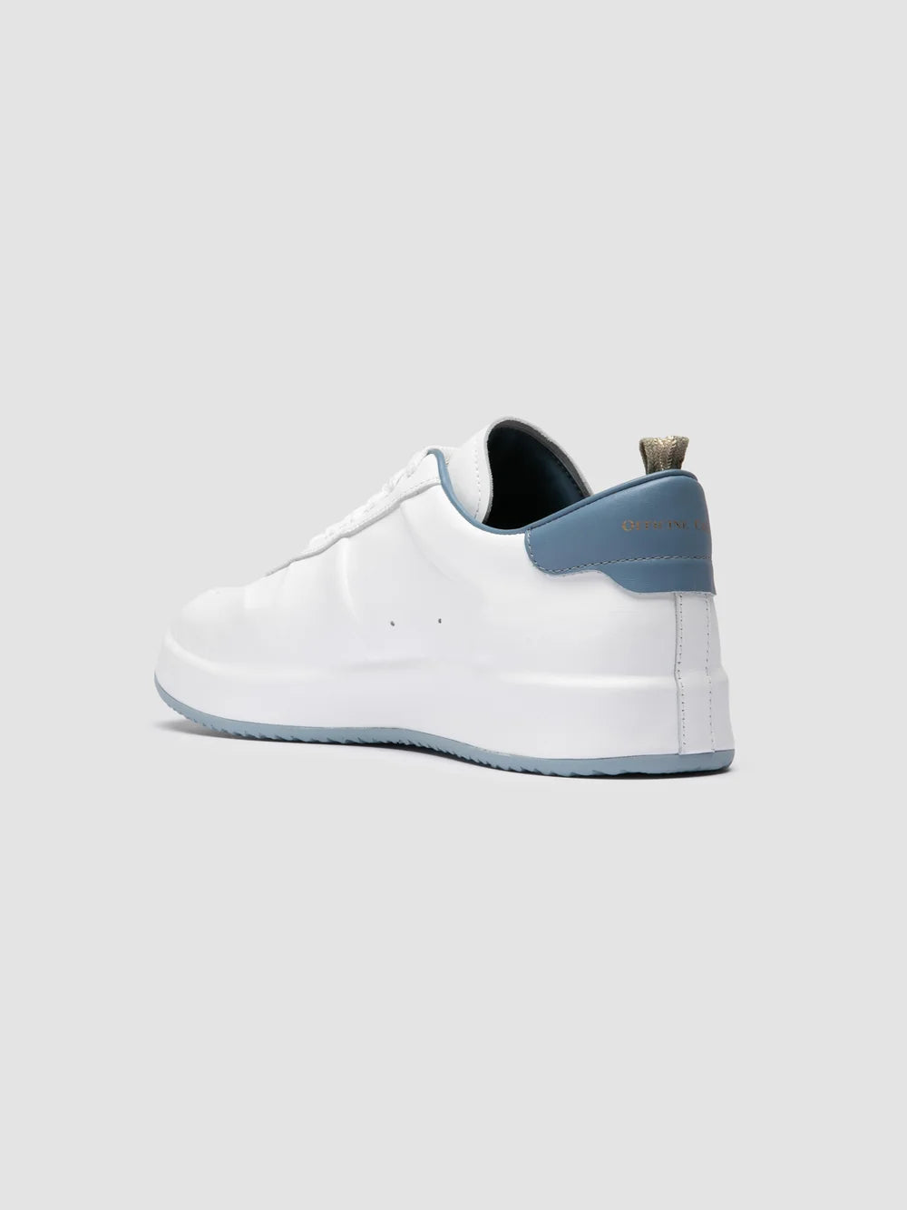 ACE 014 - White Leather Low Top Sneakers - image 4,side view