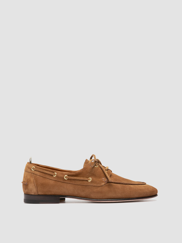 TWIST 001 - Brown Suede Penny Loafers