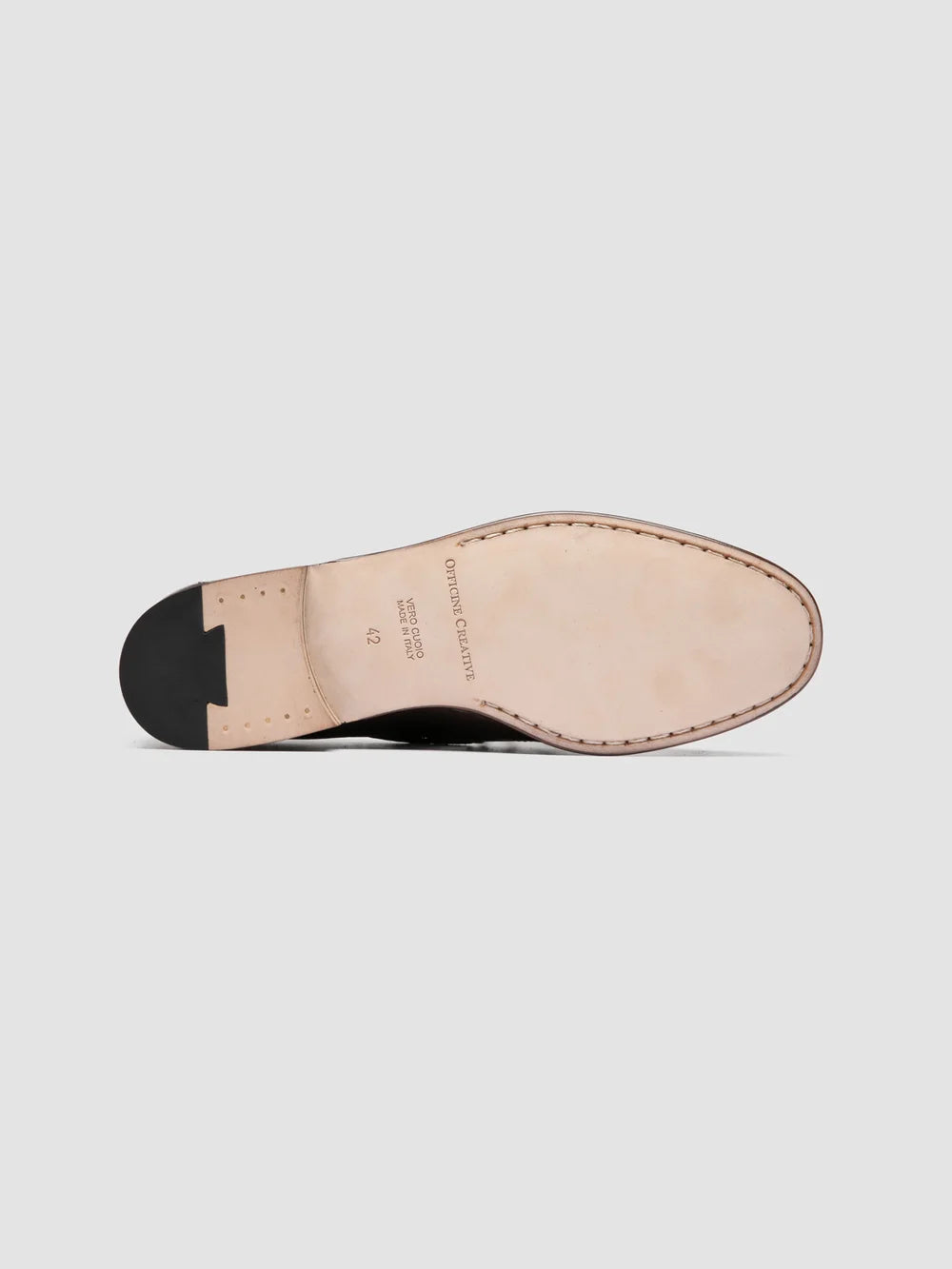 TWIST 001 - Brown Leather Penny Loafers - image 5,side view