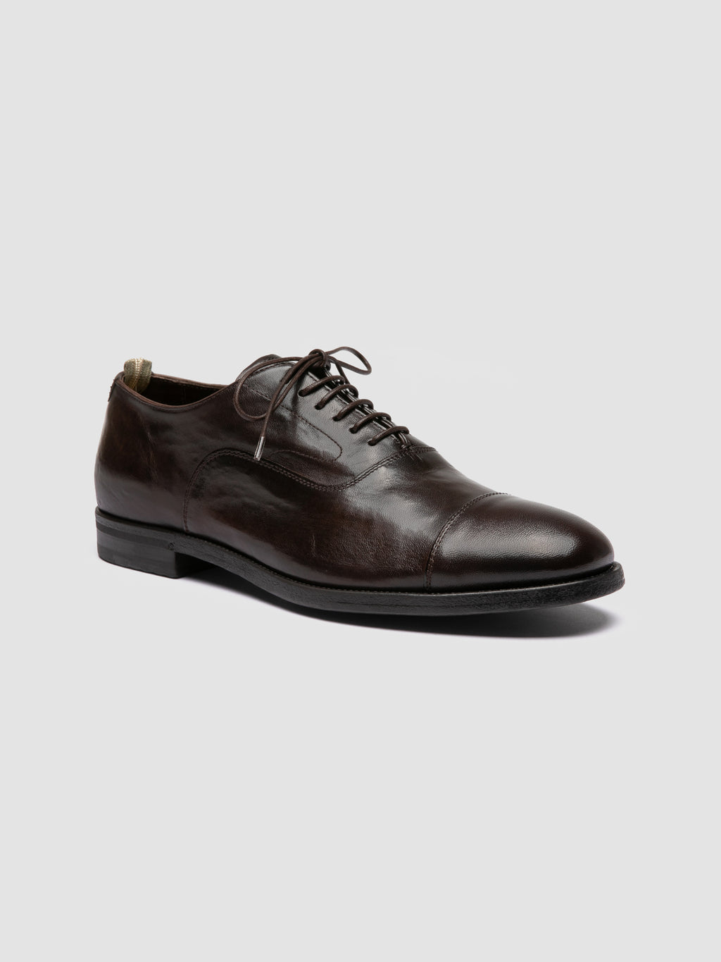 VANDERBILT CAOU 001 - Brown Leather Oxford Shoes