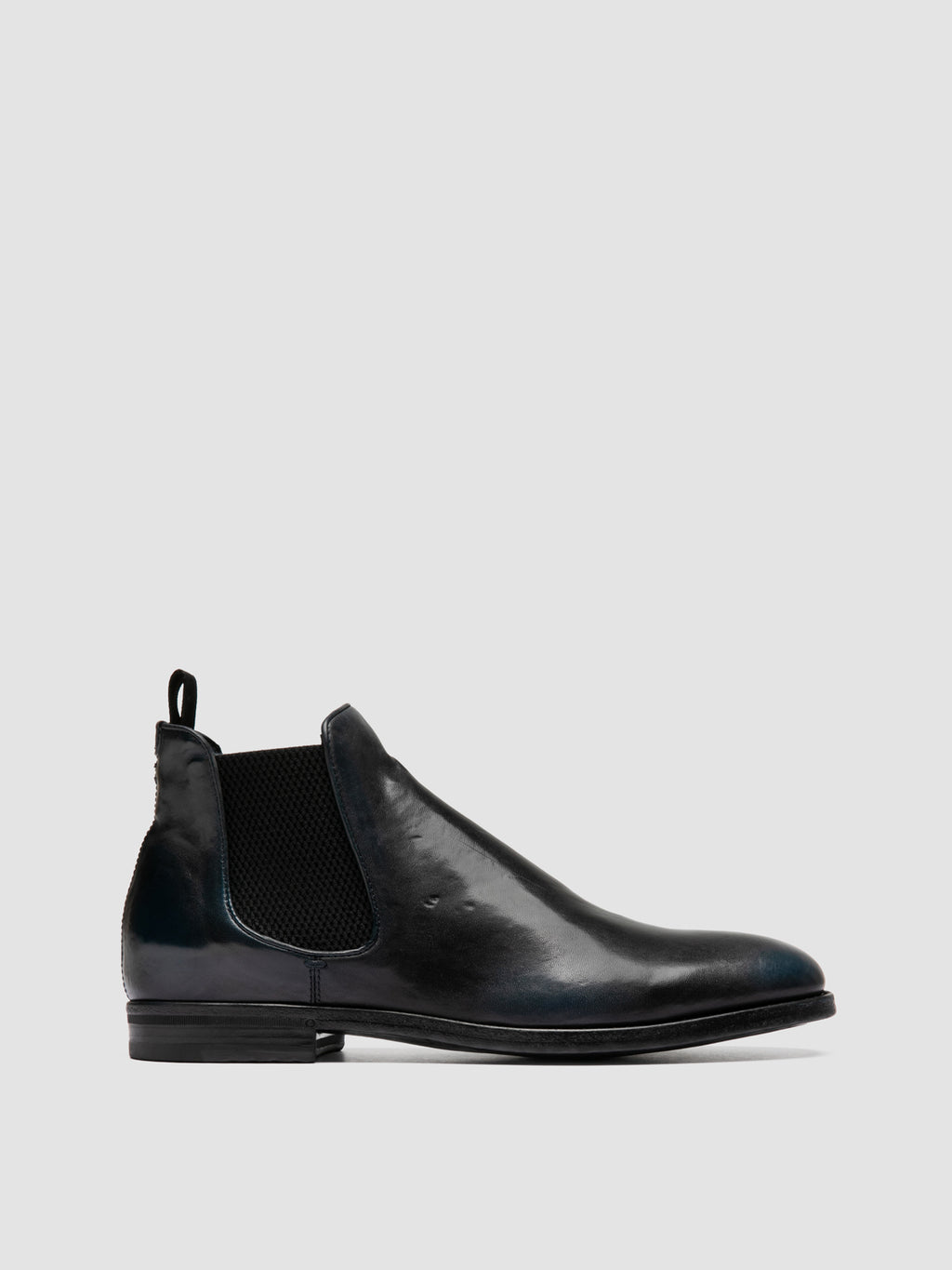 VANDERBILT CAOU 002 - Blue Leather Chelsea Boots