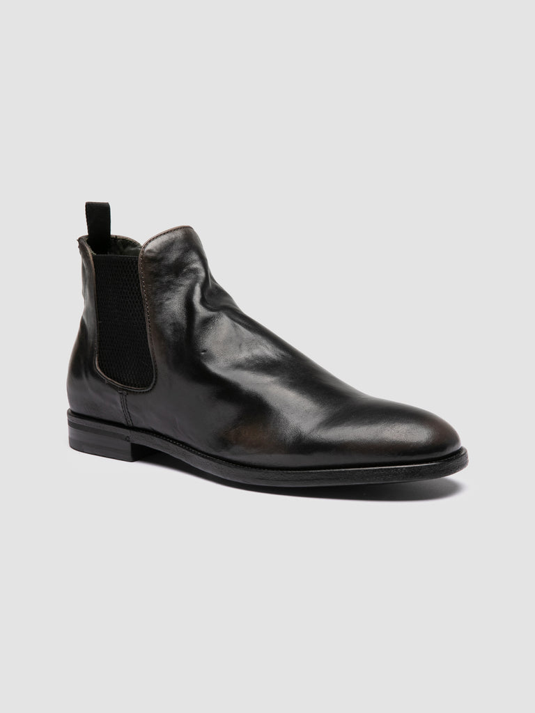 VANDERBILT CAOU 002 - Grey Leather Chelsea Boots