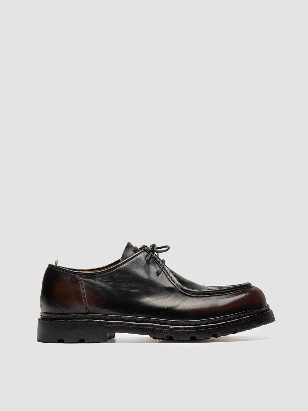 VOLCOV FLEXI 001 - Scarpe Derby in Pelle Marrone - image 1,side view