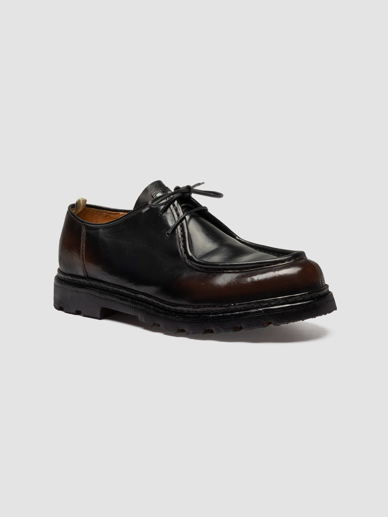 VOLCOV FLEXI 001 - Scarpe Derby in Pelle Marrone