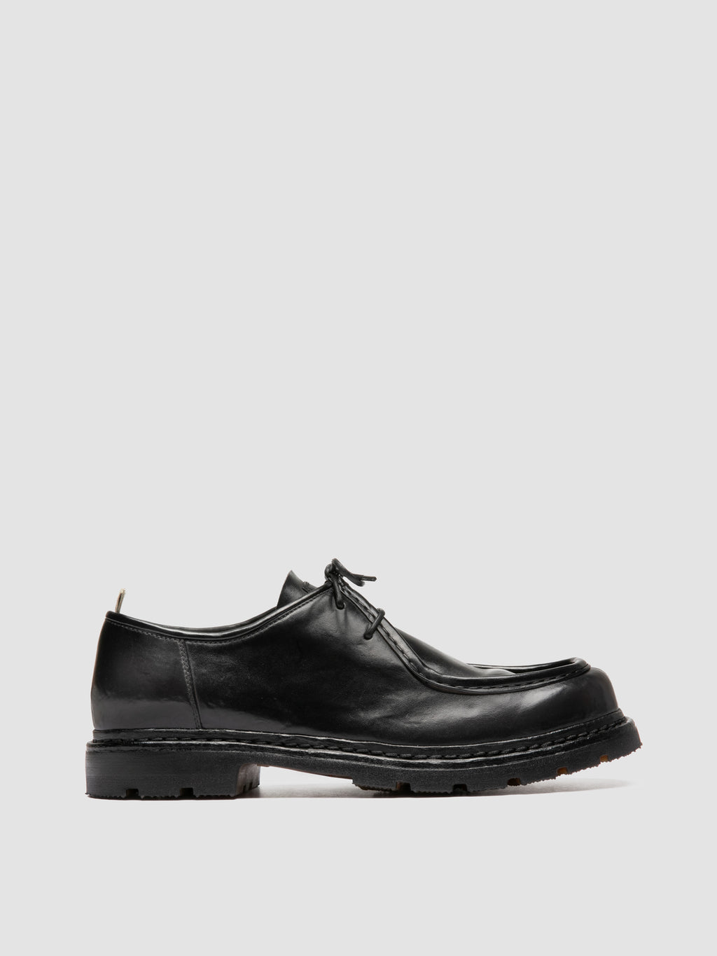 VOLCOV FLEXI 001 - Scarpe Derby in Pelle Nera - image 1,side view