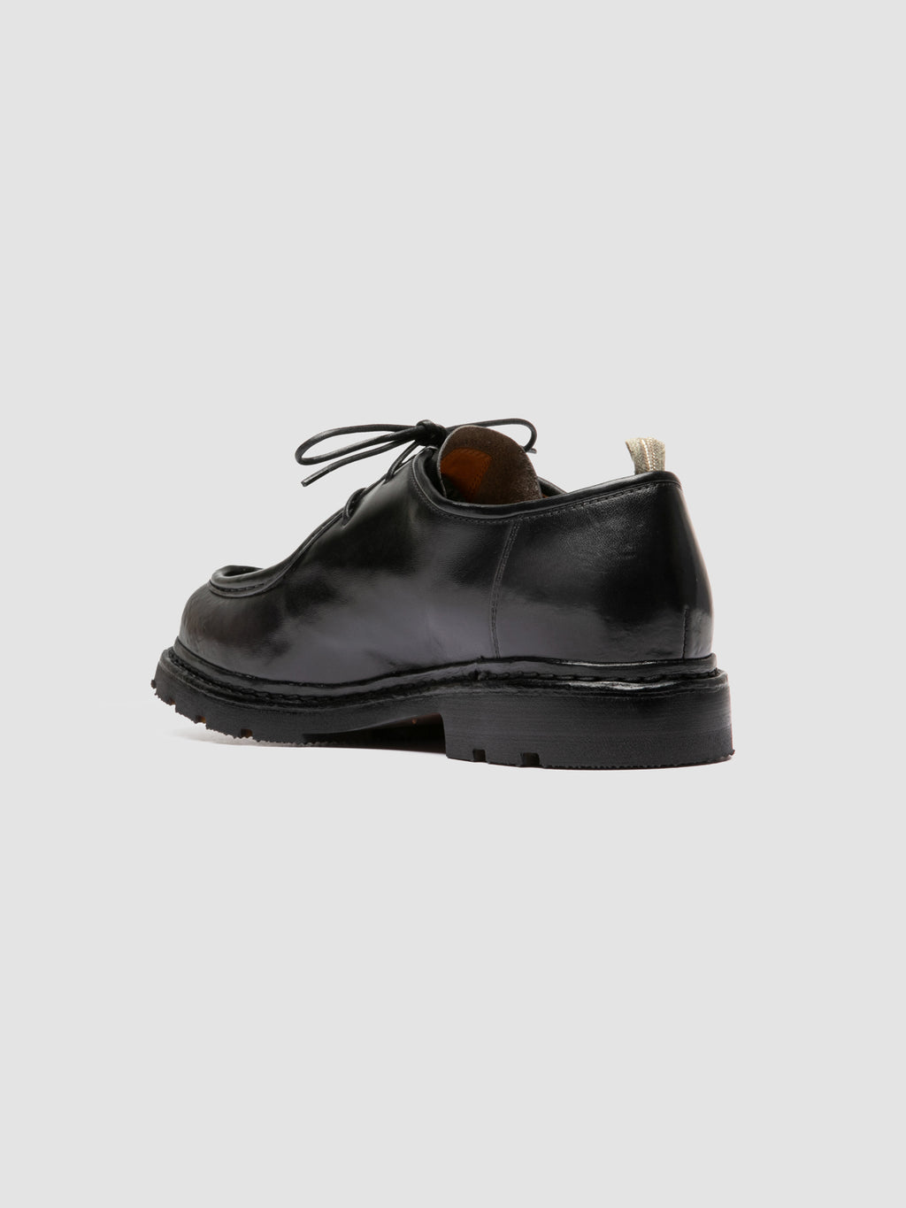VOLCOV FLEXI 001 - Scarpe Derby in Pelle Nera - image 4,side view