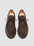 VOLCOV FLEXI 001 - Scarpe Derby in Pelle Scamosciata Marrone - thumb image 2,side view