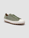 VULCAN 001 - Sneaker Basse in Pelle Scamosciata Verde - thumb image 3,side view