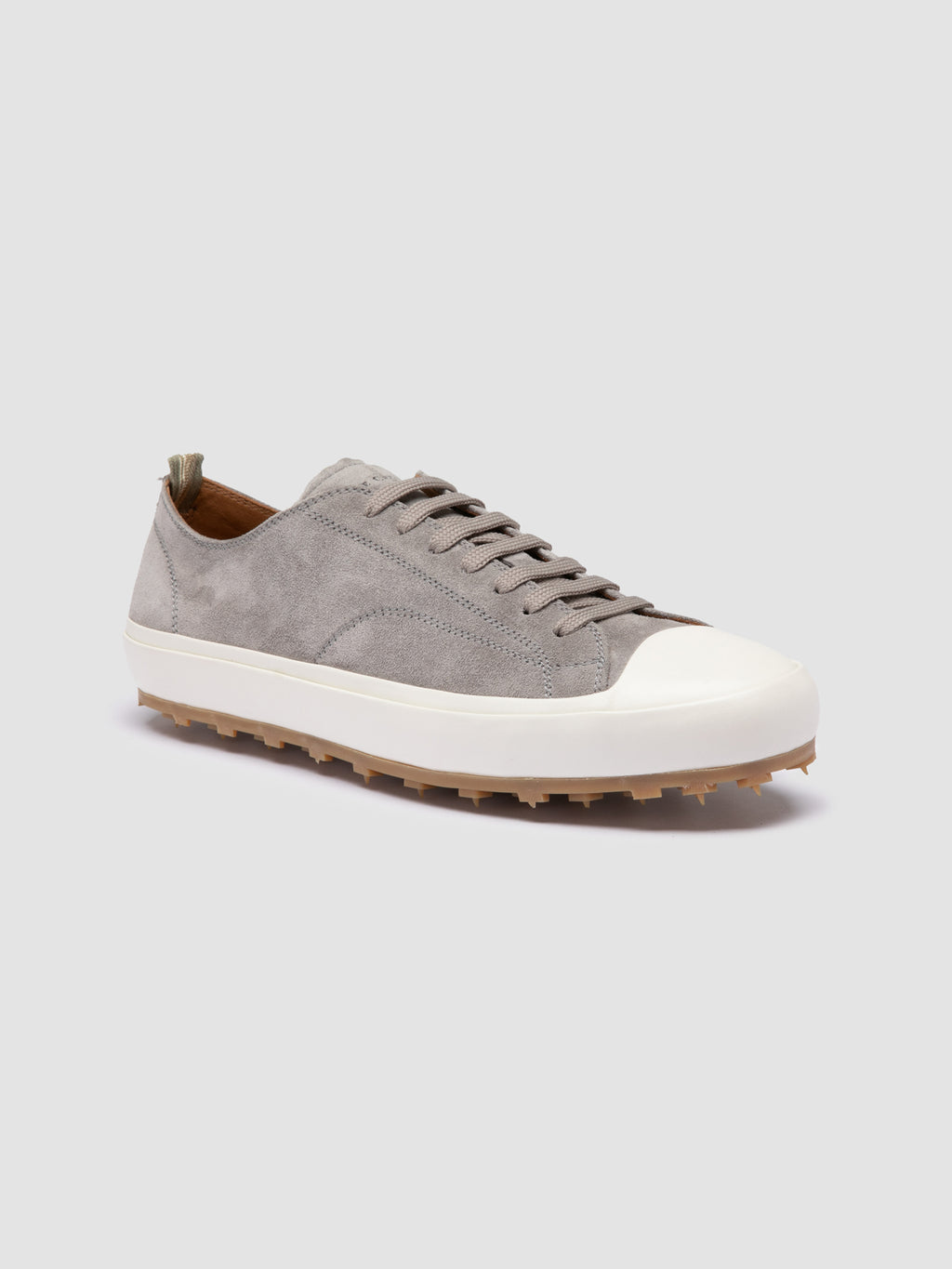 VULCAN 001 - Grey Suede Low-Top Sneakers - image 3,side view