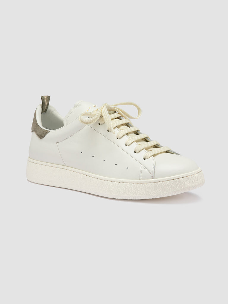 MOWER 002 - White Leather and Suede Low Top Sneakers Men Officine Creative - 3
