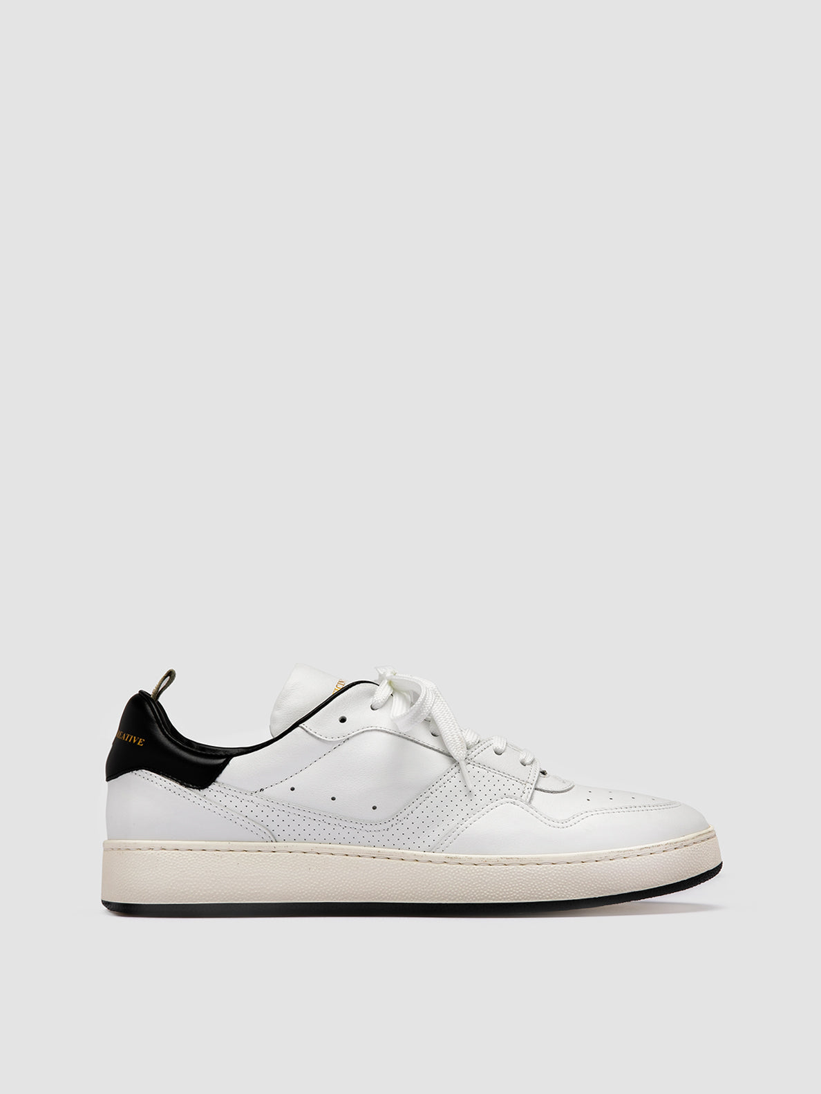 Officine Creative MOWER 016 Sneakers Basse in Pelle Bianca