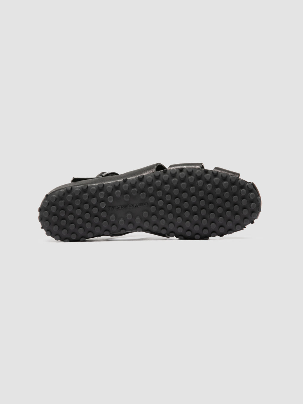 YORGOS 001 - Black Leather Fisherman Sandals - image 5,side view